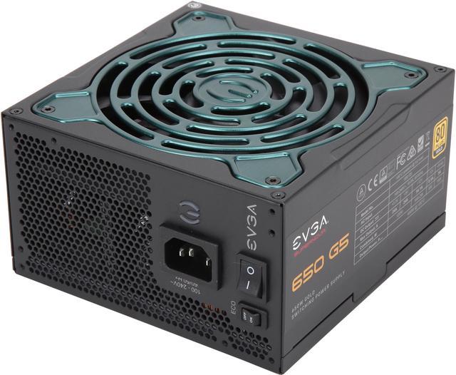 EVGA SuperNOVA 650 G5, 80 Plus Gold 650W, Fully Modular, Eco Mode with FDB  Fan, 10 Year Warranty, Includes Power ON Self Tester, Compact 150mm Size