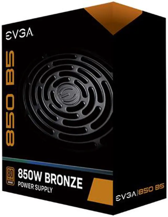 Alt view image 9 of 9 - EVGA 850 B5, 80 Plus BRONZE 850W, Fully Modular, EVGA ECO Mode, 5 Year Warranty, Compact 150mm Size, Power Supply - 220-B5-0850-V1