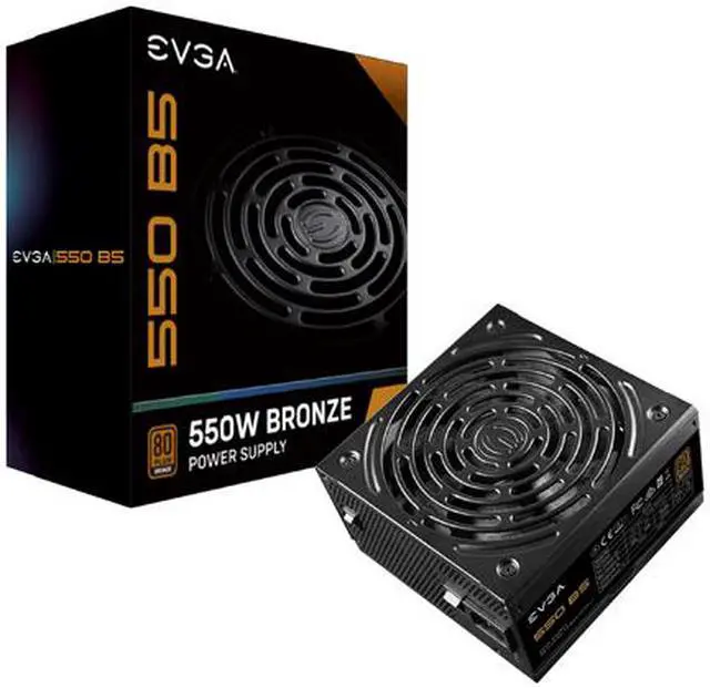 Alt view image 8 of 14 - EVGA 550 B5, 80 Plus BRONZE 550W, Fully Modular, EVGA ECO Mode, 5 Year Warranty, Compact 150mm Size, Power Supply - 220-B5-0550-V1