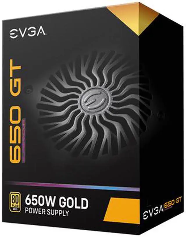 Alt view image 9 of 15 - EVGA SuperNOVA 650 GT, 80 Plus Gold 650W, Fully Modular, Auto Eco Mode with FDB Fan, 100% Japanese Capacitors, 7 Year Warranty, Includes Power ON Self Tester, Compact 150mm Size, 220-GT-0650-Y1