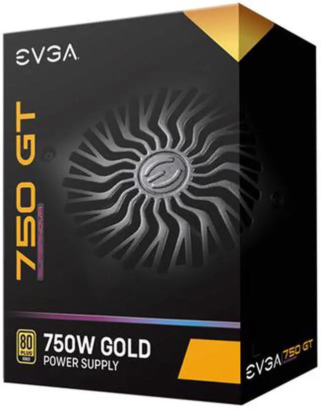 Alt view image 8 of 9 - EVGA SuperNOVA 750 GT, 80 Plus Gold 750W, Fully Modular, Auto Eco Mode with FDB Fan, 100% Japanese Capacitors, 7 Year Warranty, Includes Power ON Self Tester, Compact 150mm Size, 220-GT-0750-Y1