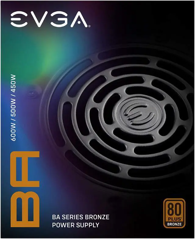 Alt view image 5 of 8 - EVGA 500 BA 100-BA-0500-K1 500 W ATX12V / EPS12V SLI CrossFire 80 PLUS BRONZE Certified Non-Modular Active PFC Power Supply