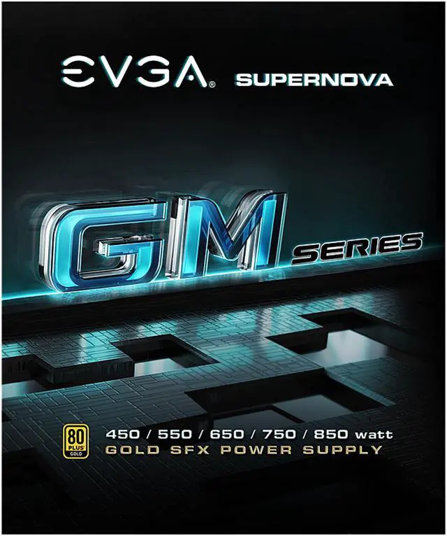 Alt view image 8 of 9 - EVGA SuperNOVA 850 GM 123-GM-0850-X1 850W Fully Modular, ECO Mode with FDB Fan, Includes Power ON Self Tester, SFX Form Factor Power Supply