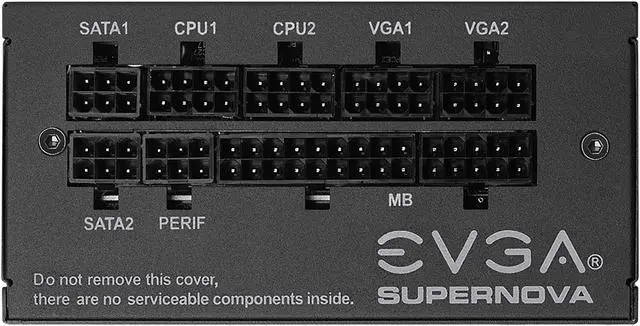 Alt view image 4 of 9 - EVGA SuperNOVA 850 GM 123-GM-0850-X1 850W Fully Modular, ECO Mode with FDB Fan, Includes Power ON Self Tester, SFX Form Factor Power Supply