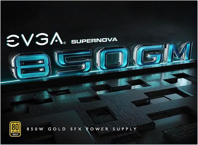 Alt view image 9 of 9 - EVGA SuperNOVA 850 GM 123-GM-0850-X1 850W Fully Modular, ECO Mode with FDB Fan, Includes Power ON Self Tester, SFX Form Factor Power Supply