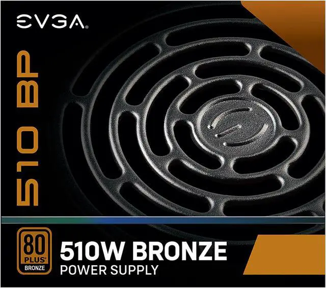 Alt view image 9 of 9 - EVGA 510 BP, 80+ BRONZE 510W, 3 Year Warranty, Power Supply 100-BP-0510-K1