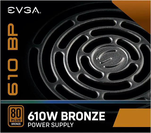 Alt view image 9 of 9 - EVGA 610 BP, 80+ BRONZE 610W, 3 Year Warranty, Power Supply 100-BP-0610-K1