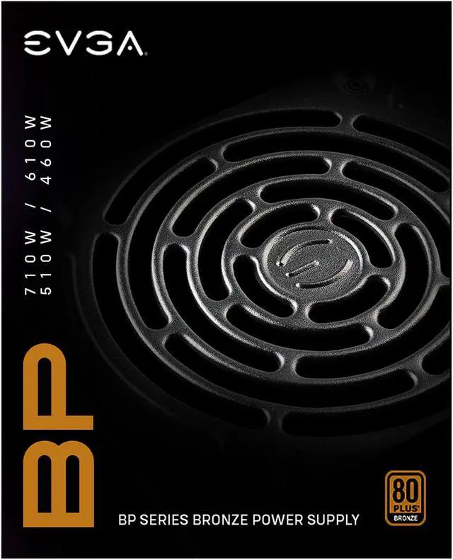 Alt view image 8 of 9 - EVGA 610 BP, 80+ BRONZE 610W, 3 Year Warranty, Power Supply 100-BP-0610-K1