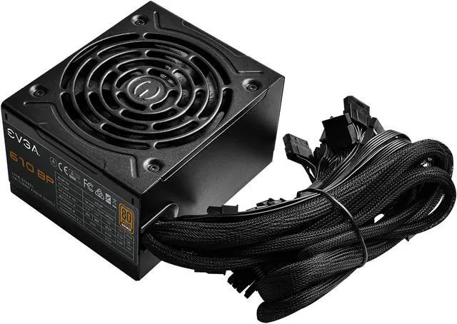 Alt view image 3 of 9 - EVGA 610 BP, 80+ BRONZE 610W, 3 Year Warranty, Power Supply 100-BP-0610-K1