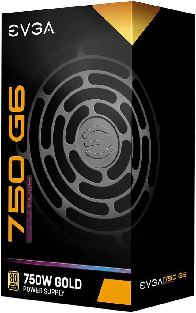 Alt view image 8 of 9 - EVGA SuperNOVA 750 G6, 80 Plus Gold 750W, Fully Modular, Eco Mode with FDB Fan, 100% Japanese Capacitors, 10 Year Warranty, Includes Power ON Self Tester, Compact 140mm Size, 220-G6-0750-X1