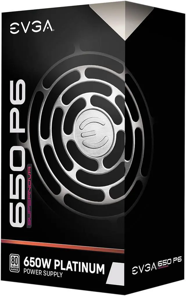 Alt view image 8 of 9 - EVGA SuperNOVA 650 P6, 80 Plus Platinum 650W, Fully Modular, Eco Mode with FDB Fan, 10 Year Warranty, Includes Power ON Self Tester, Compact 140mm Size, Power Supply 220-P6-0650-X1