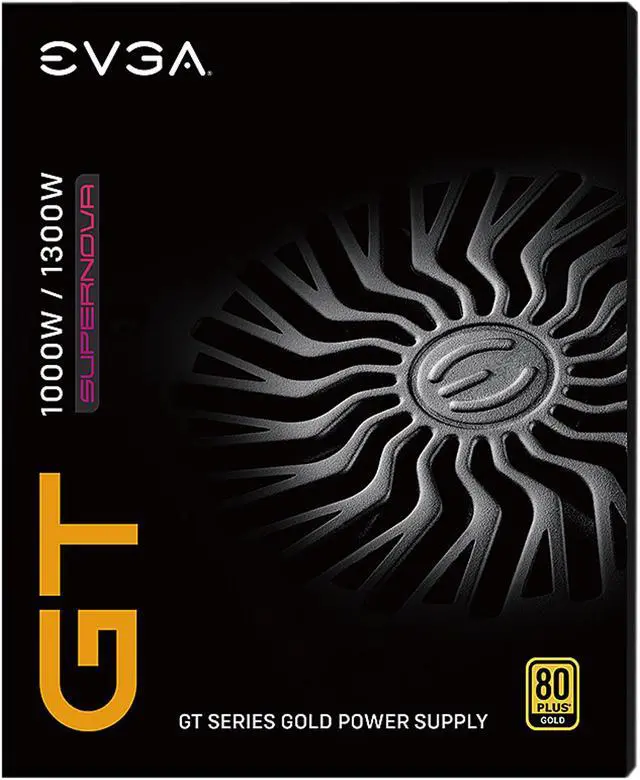 Alt view image 8 of 9 - EVGA SuperNOVA 1000 GT, 80 Plus Gold 1000W, Fully Modular, Eco Mode with FDB Fan, 100% Japanese Capacitors, 10 Year Warranty, Includes Power ON Self Tester, Compact 150mm Size, 220-GT-1000-X1