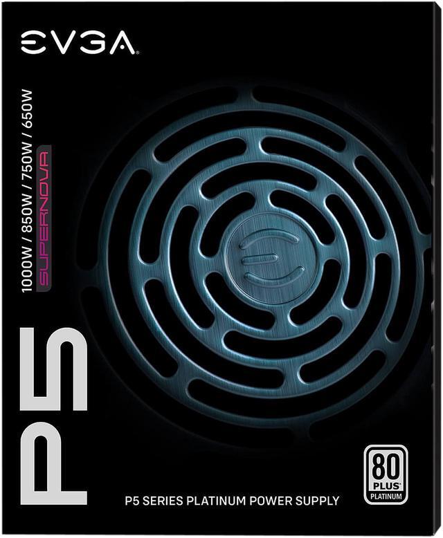Alt view image 9 of 9 - EVGA SuperNOVA 1000 P5, 80 Plus Platinum 1000W, Fully Modular, Eco Mode with FDB Fan, 10 Year Warranty, Includes Power ON Self Tester, Compact 150mm Size, Power Supply 220-P5-1000-X1