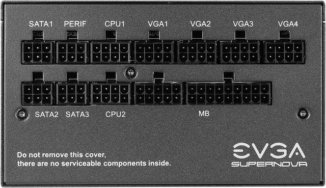Alt view image 4 of 9 - EVGA SuperNOVA 1000 P5, 80 Plus Platinum 1000W, Fully Modular, Eco Mode with FDB Fan, 10 Year Warranty, Includes Power ON Self Tester, Compact 150mm Size, Power Supply 220-P5-1000-X1