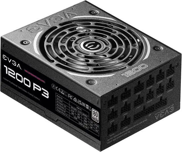 Alt view image 4 of 9 - EVGA SuperNOVA P3 220-P3-1200-X1 1200 W ATX12V / EPS12V 80 PLUS PLATINUM Certified Full Modular Active PFC Power Supply