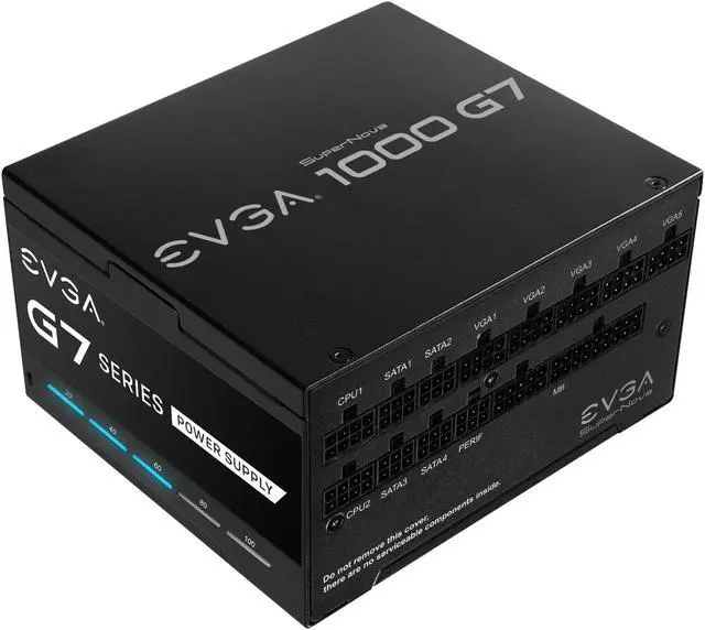 Alt view image 2 of 5 - EVGA SuperNOVA 1000 G7 220-G7-1000-X1 1000 W ATX12V / EPS12V SLI CrossFire 80 PLUS GOLD Certified Full Modular Active PFC Power Supply