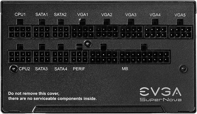 Alt view image 3 of 5 - EVGA SuperNOVA 1000 G7 220-G7-1000-X1 1000 W ATX12V / EPS12V SLI CrossFire 80 PLUS GOLD Certified Full Modular Active PFC Power Supply