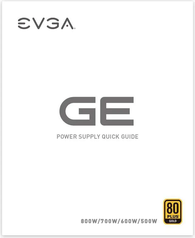 Alt view image 2 of 8 - EVGA 500 GE, 80 Plus Gold 500W, Eco Mode, Power Supply 200-GE-0500-V1