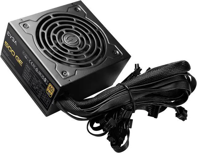 Alt view image 4 of 8 - EVGA 500 GE, 80 Plus Gold 500W, Eco Mode, Power Supply 200-GE-0500-V1