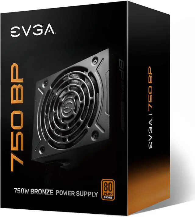 Alt view image 5 of 7 - EVGA 750 BP, 80+ BRONZE 750W, 3 Year Warranty, Compact 120mm Size, Power Supply 100-BP-0750-K1