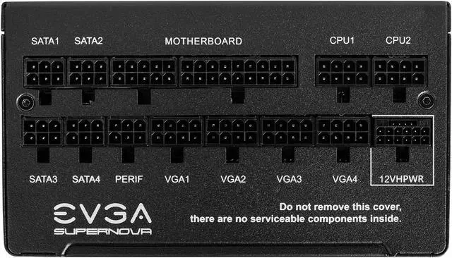 Alt view image 3 of 8 - EVGA SuperNOVA 1000G XC ATX3.0 & PCIE 5, 80 Plus Gold Certified 1000W, 12VHPWR, Fully Modular, ECO MODE with FDB Fan, 100% Japanese Capacitors, Compact 150mm Size, Power Supply 520-5G-1000-K1
