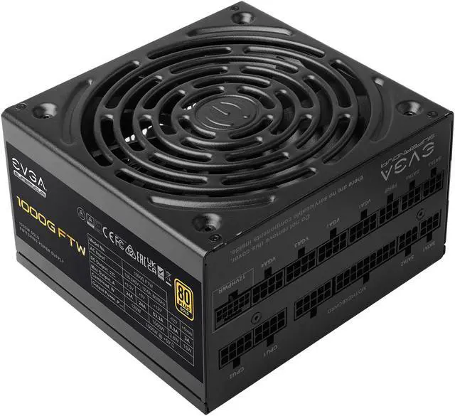 Alt view image 2 of 8 - EVGA SuperNOVA 1000G FTW ATX3.0 & PCIE 5, 80 Plus Gold Certified 1000W, 12VHPWR, Fully Modular, ECO MODE with FDB Fan, 100% Japanese Capacitors, Compact 150mm Size, Power Supply 535-5G-1000-K1