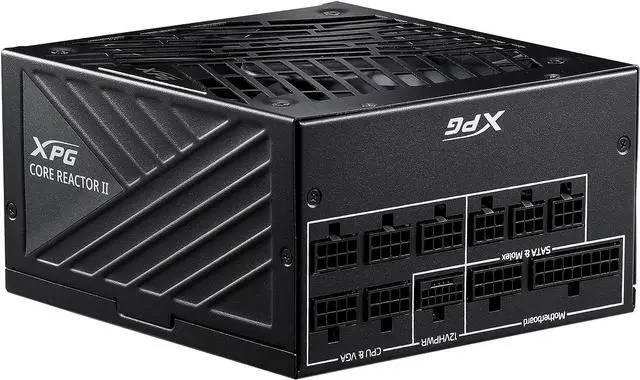 Alt view image 3 of 8 - XPG CorereactorII 1000W PCIE 5 & ATX 3.0 Power Supply - Full Modular - 80 Plus and Cybenetics GOLD Certified - 100% Japanese 105°C Capacitors (COREREACTORII1000G-BKCUS)