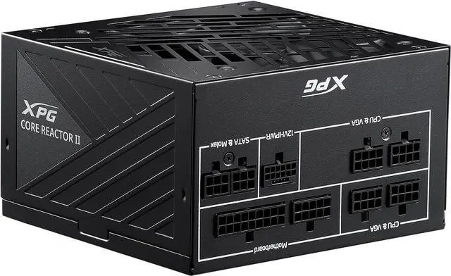 Alt view image 4 of 8 - XPG CorereactorII 1200W PCIE 5 & ATX 3.0 Power Supply - Full Modular - 80 Plus and Cybenetics GOLD Certified - 100% Japanese 105°C Capacitors (COREREACTORII1200G-BKCUS)