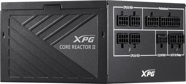 Alt view image 3 of 8 - XPG CorereactorII 1200W PCIE 5 & ATX 3.0 Power Supply - Full Modular - 80 Plus and Cybenetics GOLD Certified - 100% Japanese 105°C Capacitors (COREREACTORII1200G-BKCUS)
