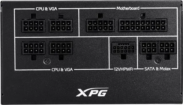 Alt view image 6 of 8 - XPG CorereactorII 1200W PCIE 5 & ATX 3.0 Power Supply - Full Modular - 80 Plus and Cybenetics GOLD Certified - 100% Japanese 105°C Capacitors (COREREACTORII1200G-BKCUS)