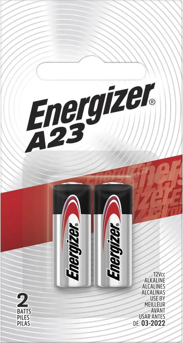 Main image of Energizer A23BPZ2CT Alkaline A23 Battery For Keyless Entry, Garage Door Opener, Electronic Device - A23 - 12 V DC - Alkaline - 144 / Carton