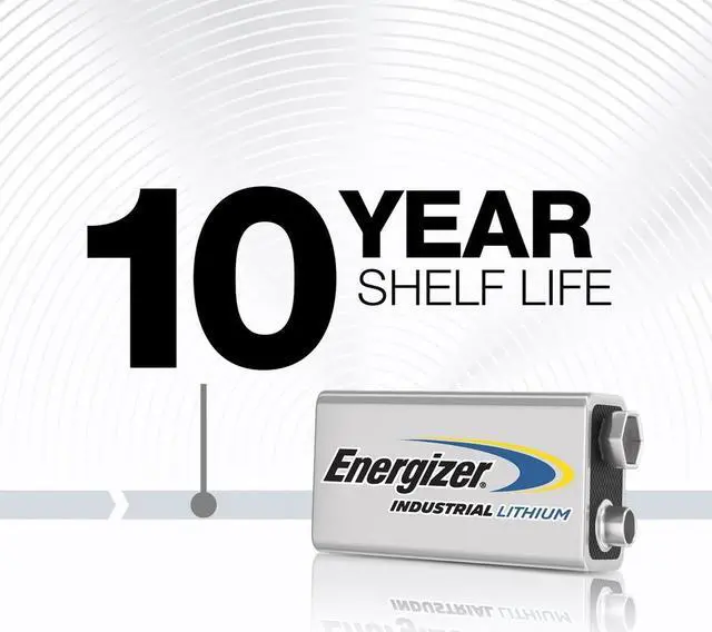 Alt view image 4 of 5 - Energizer Industrial 9-volt Lithium Batteries - 12 / Pack  LN522