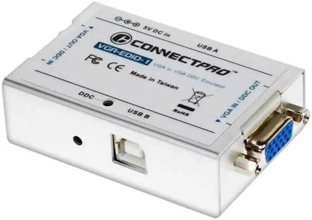 Alt view image 2 of 3 - ConnectPRO VGA-EDID-KITU1 VGA-EDID, All-New VGA DDC EDID Ghost Emulator