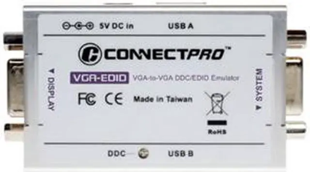 Alt view image 3 of 3 - ConnectPRO VGA-EDID-KITU1 VGA-EDID, All-New VGA DDC EDID Ghost Emulator