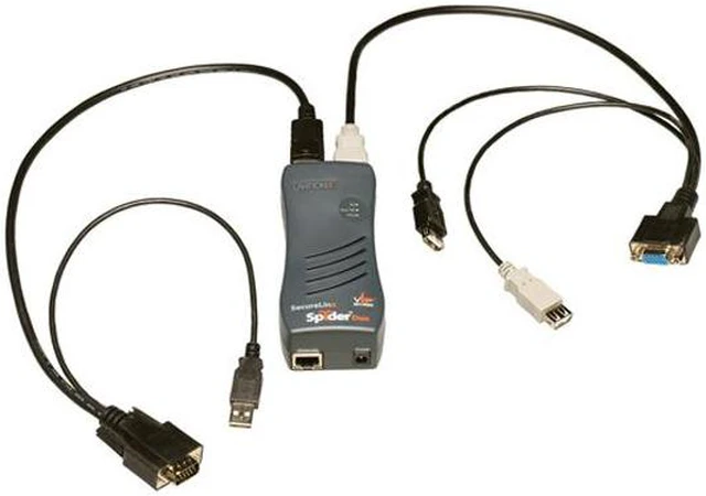 Alt view image 2 of 2 - Lantronix SLSLP400USB-01 SecureLinx SpiderDuo KVM Switch