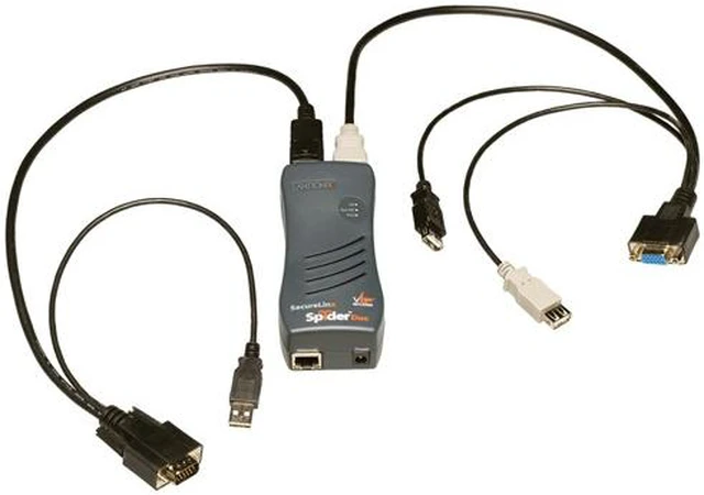 Main image of Lantronix SLSLP400USB-01 SecureLinx SpiderDuo KVM Switch
