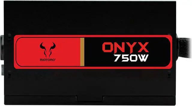 Alt view image 4 of 13 - Riotoro ONYX PR-BA0750-SM 750 W ATX 12V 2.4 80 PLUS BRONZE Certified Semi-Modular Active PFC Power Supply