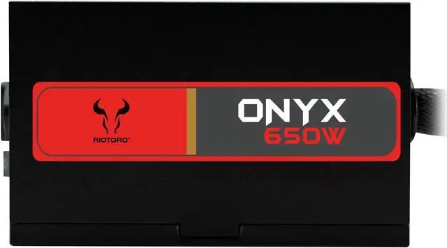 Alt view image 4 of 12 - Riotoro ONYX PR-BP0650-SM 650W ATX 12V 2.4 80 PLUS BRONZE Certified Semi-Modular Active PFC Power Supply