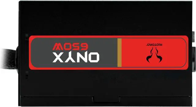 Alt view image 6 of 12 - Riotoro ONYX PR-BP0650-SM 650W ATX 12V 2.4 80 PLUS BRONZE Certified Semi-Modular Active PFC Power Supply