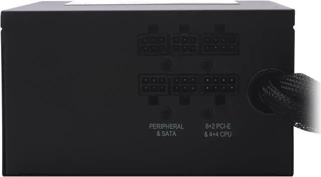 Alt view image 5 of 12 - Riotoro ONYX PR-BP0650-SM 650W ATX 12V 2.4 80 PLUS BRONZE Certified Semi-Modular Active PFC Power Supply