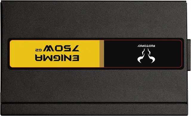 Alt view image 3 of 13 - Riotoro Enigma 750W PR-GP0750-FMG2-NA 750 W ATX SLI CrossFire 80 PLUS GOLD Certified Full Modular Active PFC Power Supply
