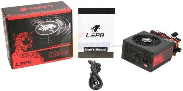 Alt view image 7 of 7 - LEPA N Series N500-SA 500 W ATX12V Non-Modular Power Supply