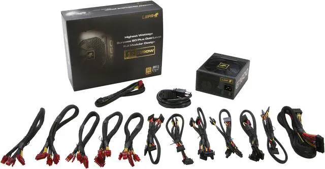 Alt view image 7 of 7 - LEPA G Series G1600-MA 1600 W ATX12V / EPS12V SLI Ready CrossFire Ready 80 PLUS GOLD Certified Full Modular Power Supply