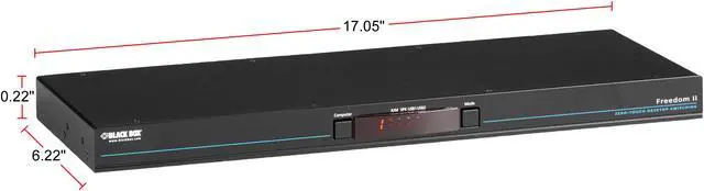 Alt view image 2 of 4 - Black Box KV0008A-R2 8-Port Freedom II KM Switch