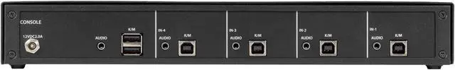 Alt view image 5 of 6 - Black Box SS4P-KM-U Secure 4-Port USB KM Switch with Seamless Mouse Switching and Audio