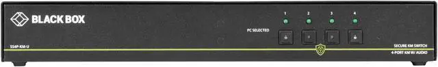 Alt view image 3 of 6 - Black Box SS4P-KM-U Secure 4-Port USB KM Switch with Seamless Mouse Switching and Audio