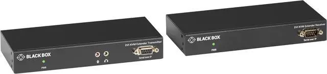 Main image of Black Box KVX Series KVM Extender Kit over Fiber - DVI-D, USB 2.0, Serial, Audio, Local Video KVXLCF-100-R2