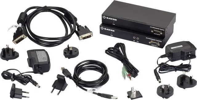 Alt view image 3 of 3 - Black Box KVX Series KVM Extender Kit over Fiber - DVI-D, USB 2.0, Serial, Audio, Local Video KVXLCF-100-R2