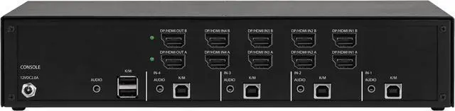 Alt view image 3 of 3 - Black Box Secure KVM Switch - FlexPort HDMI/DisplayPort KVS4-2004HV KVM