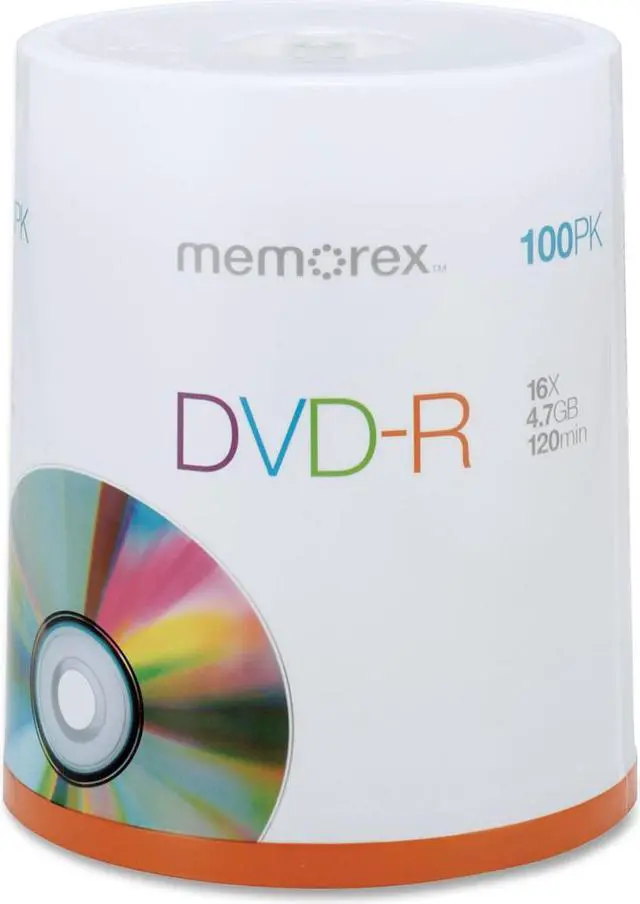 Main image of memorex 4.7GB 16X DVD-R 100 Packs Spindle Disc Model 05641